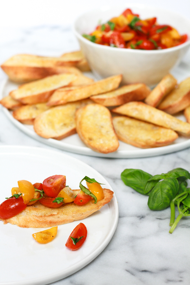 Cherry Tomato Bruschetta Recipe