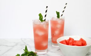 Sparkling Watermelon Mint Cocktail