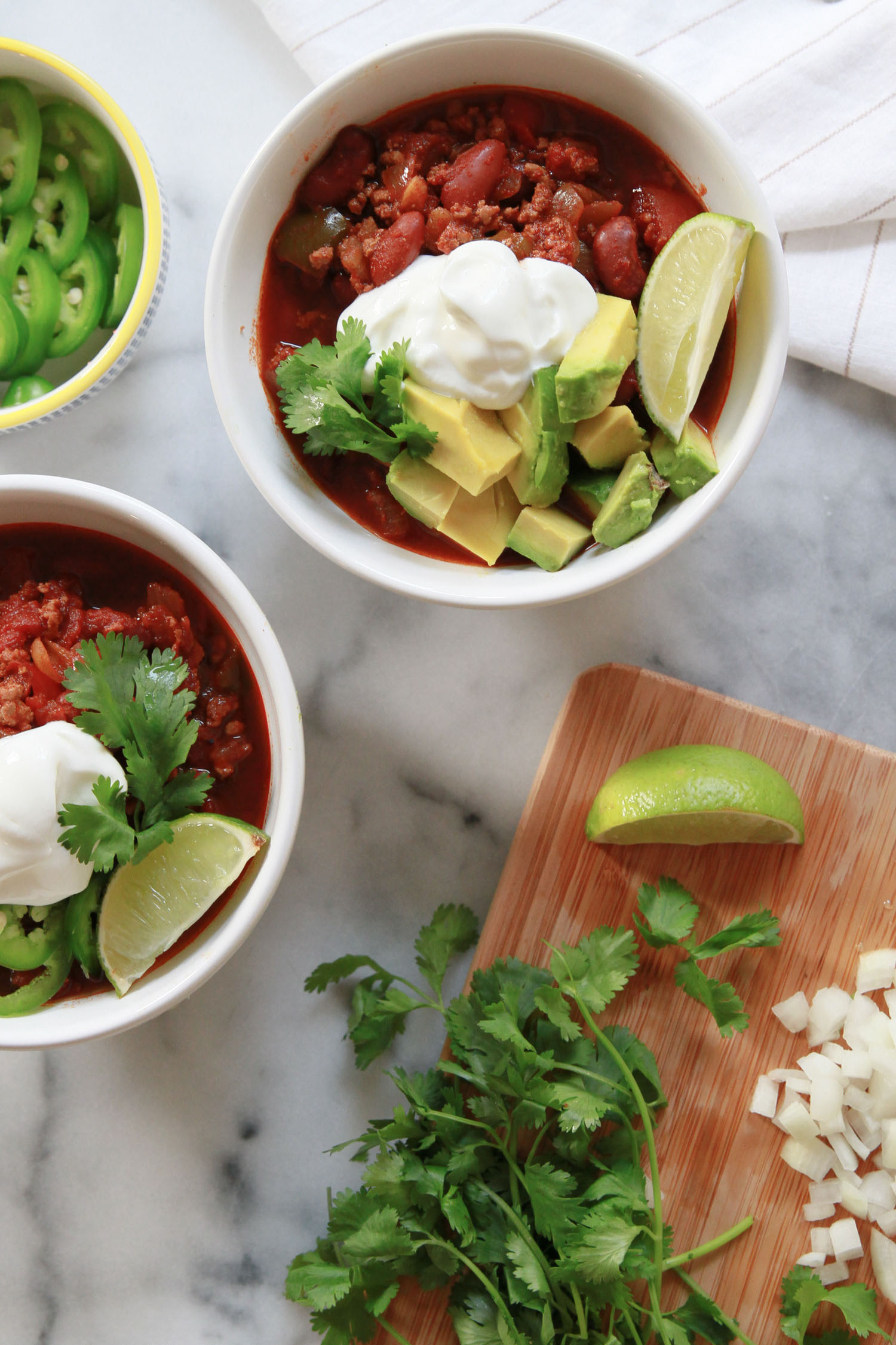 Simple Slow Cooker Turkey Chili