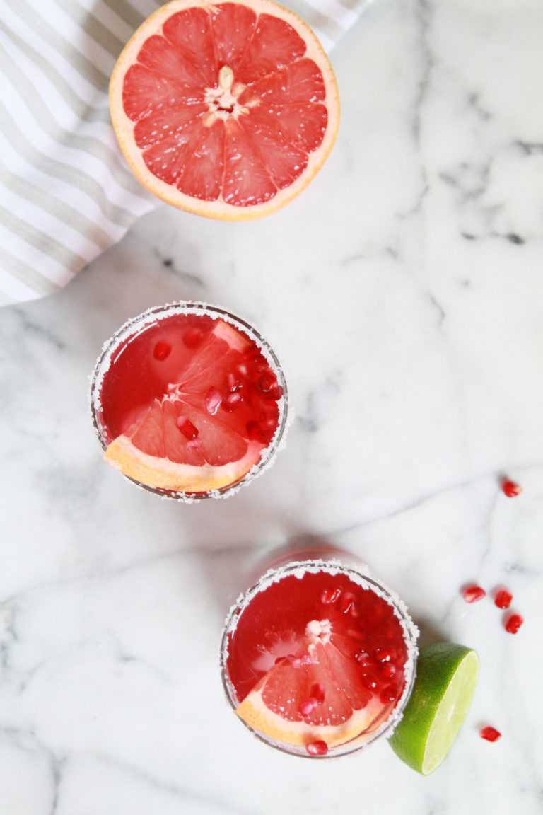 Pomegranate Grapefruit Paloma | Hey It's Julay